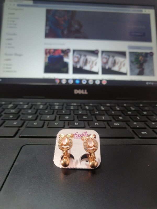 Gold plated earings - Image 6