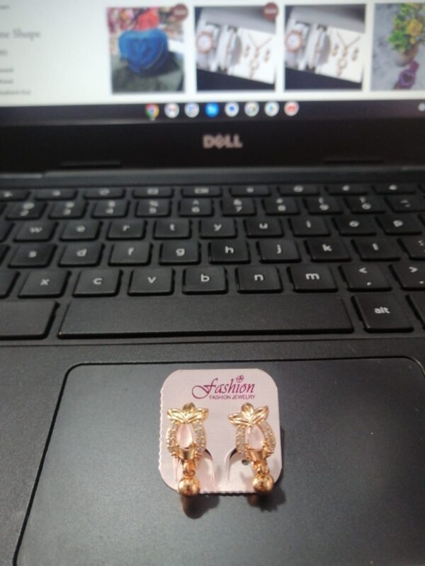 Gold plated earings - Image 4
