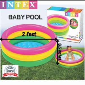 Intex Inflatable Swimming Pool for Kids & Family | Portable Outdoor Summer Pool | Durable Vinyl Material
